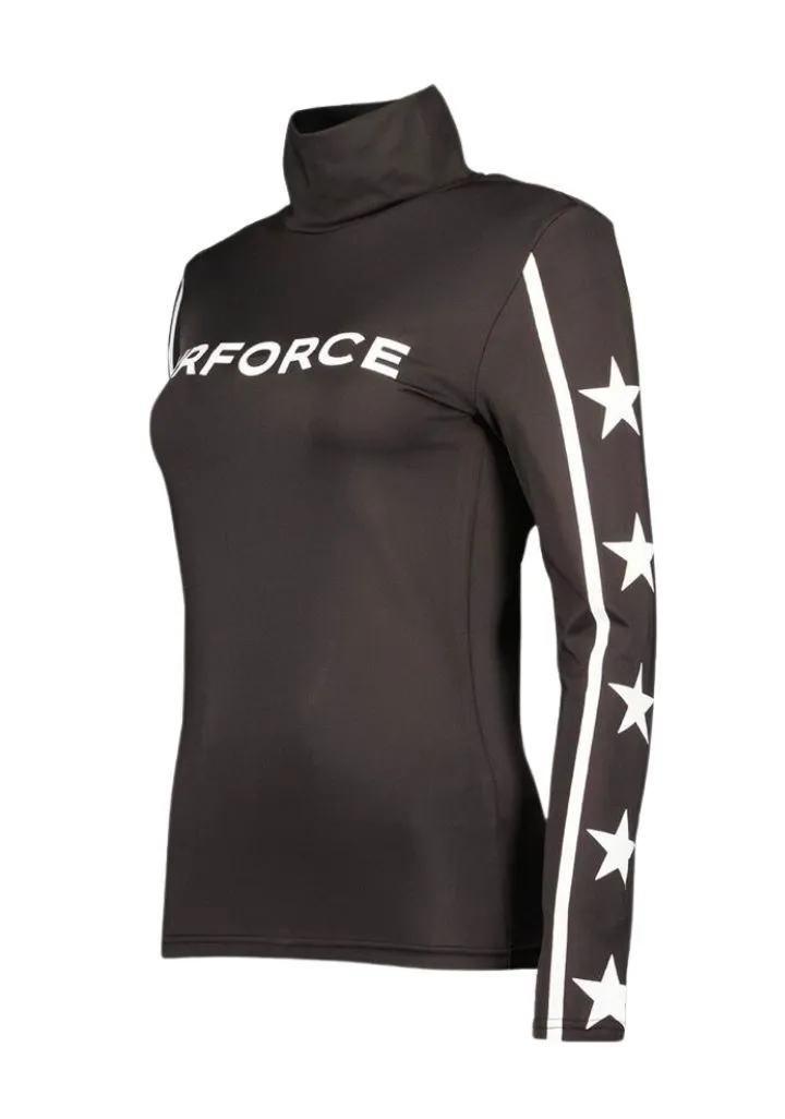 Airforce Keystone Col Pully Star Zwart wit 