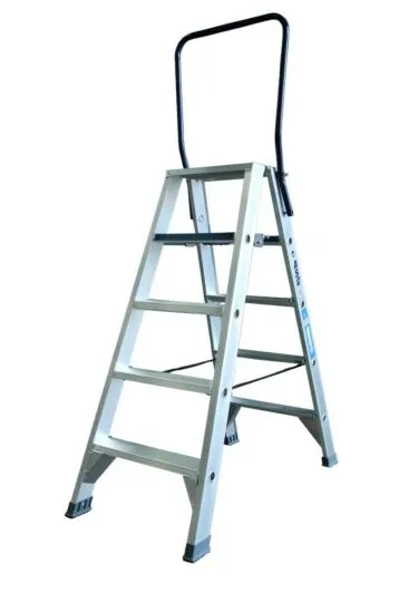 ASC dubbele trap 2x5 treden incl. beugel