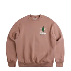 Butter Goods Stone Flower Crewneck Dusty Rose