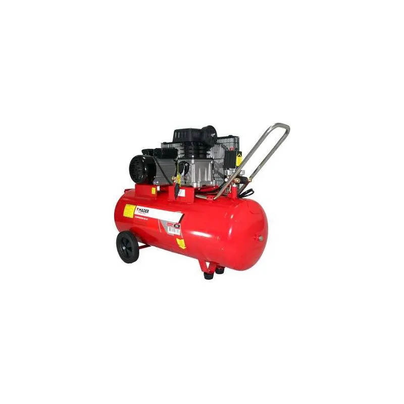 Compresor de aire monofásico con correas Mader Power 3.0 Hp 100 Lt