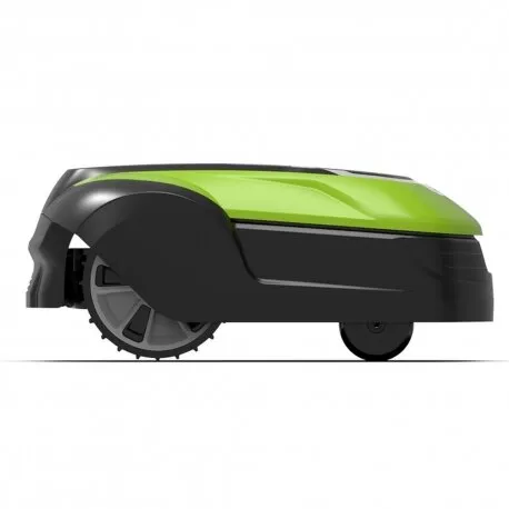 De Greenworks robotmaaier Optimow 4 heeft een capaciteit van maximaal 450m2. De robotmaaier wordt geleverd inclusief accu en laa
