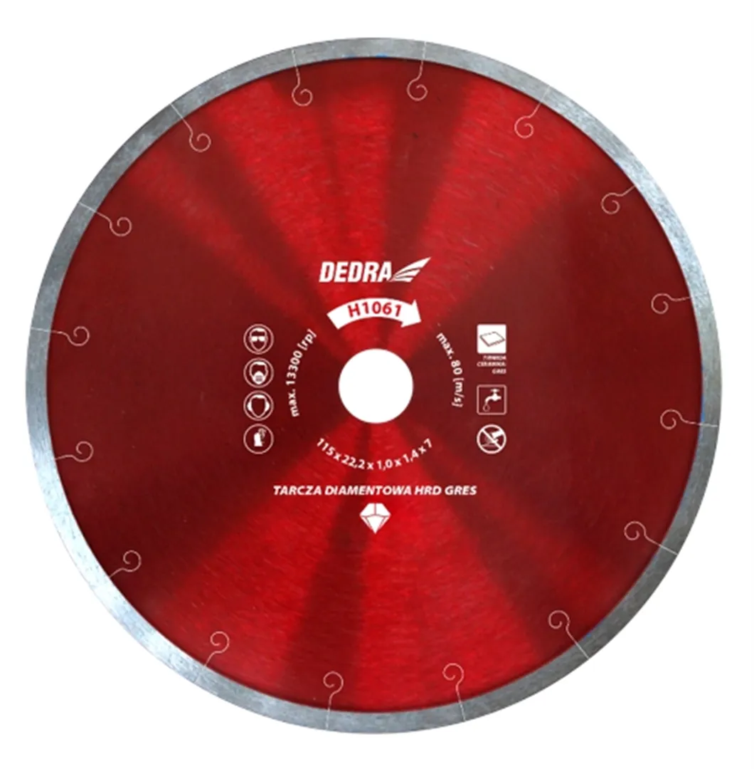 Diamantzaagblad HRD GRES 115x22, 2mm Dedra H1061
