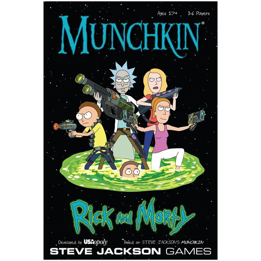 EUROPEAN PLAYER NETWORK MUNCHKIN: RICK AND MORTY KAARTSPEL (ENGELS, 3  6 SPELERS, 60  120 MINUTEN, VANAF 17 JAAR)