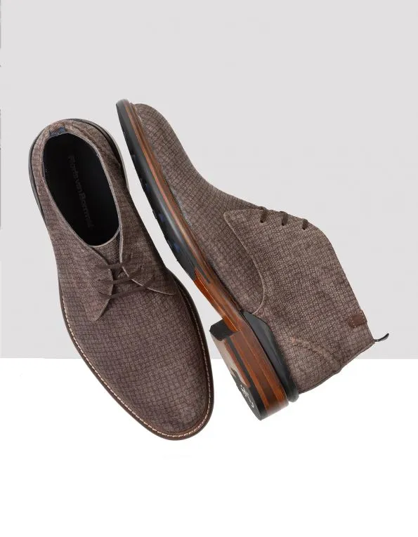 FLORIS VAN BOMMEL SFM50143  HOGE VETERSCHOENEN  HEREN  BRUIN