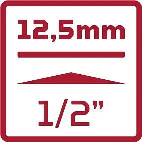 GEDORE RODE SPIRAALGROEFTREKKER 1/2 SW1019MM 10 STUKS, 3300034