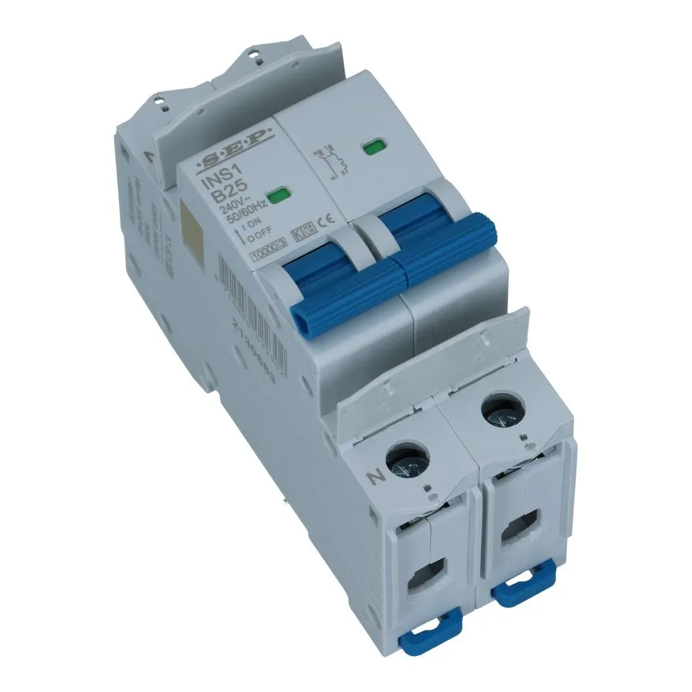 Installatieautomaat  1 polig + nul 4A karakteristiek C 10/15kA INS1