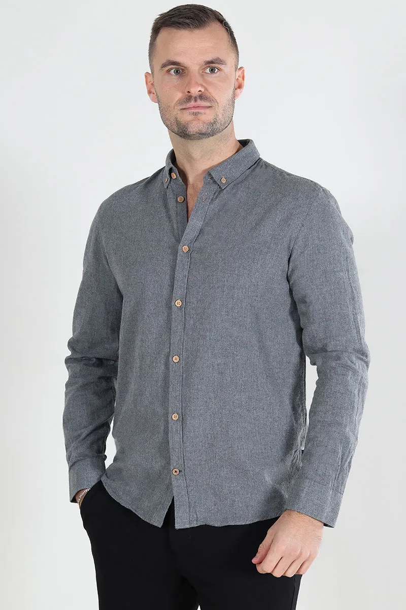   Kronstadt  Johan Diego Cotton shirt Grey Mix