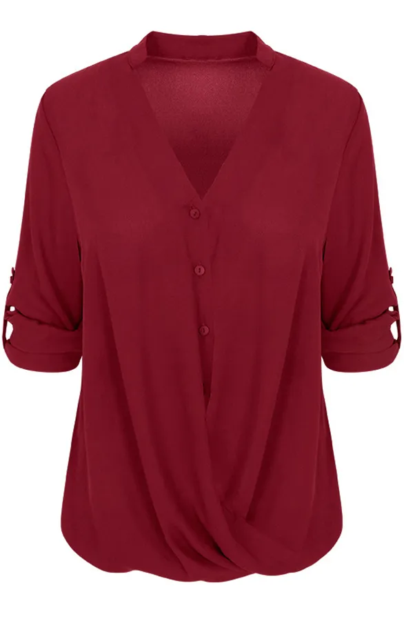 Marant Knoopjes Blouse Bordeaux