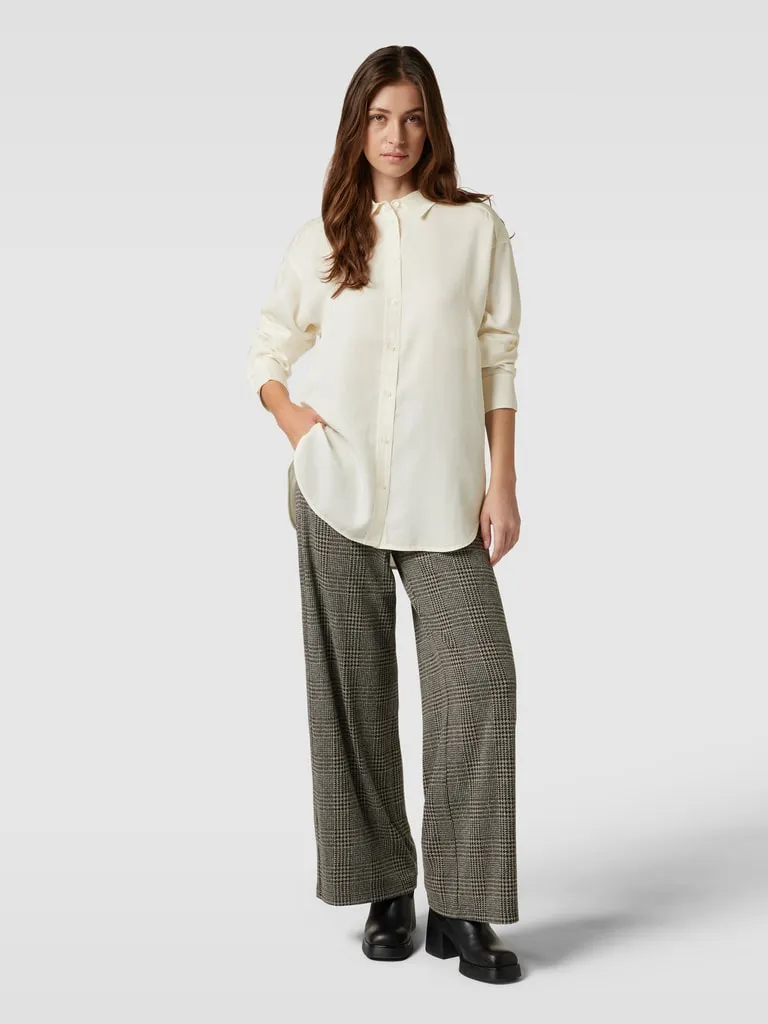 Marc O'Polo Overhemdblouse met knoopsluiting in offwhite