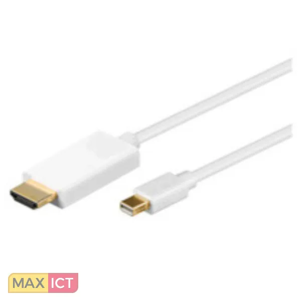 MicroConnect Microconnect MDPHDMI3 video kabel adapter 3 m Mini DisplayPort HDMI Wit