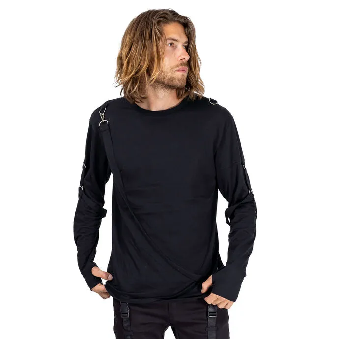 SHIRT MET LANGE MOUWEN VOOR HEREN HEARTLESS  EDGAR  ZWART