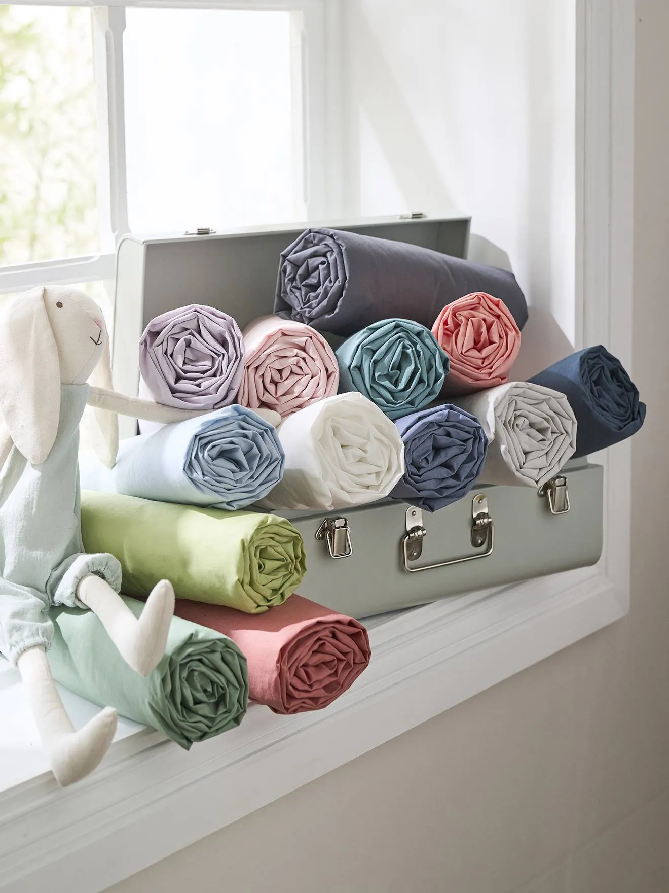 VERTBAUDET  EFFEN HOESLAKEN KIND OEKOTEX®  WIT